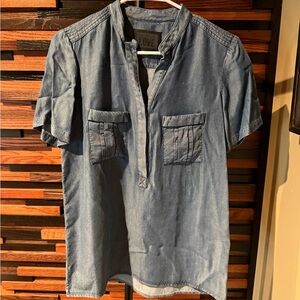 Richard Chai Blue Casual Button Down Shirt - Small - NWT